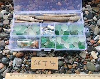 Limited Edition Crafting Box: Driftwood, Sea Glass and Pottery pieces. Just one set remaining.