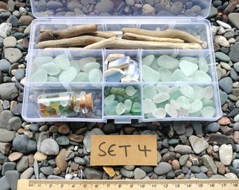 Limited Edition Crafting Box: Driftwood, Sea Glass and Pottery pieces. Just one set remaining.