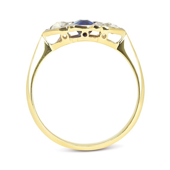 Bridget Antique Sapphire and Diamond Trilogy Enga… - image 7