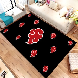 Anime Logo Area Rug: Custom Manga Ninja Decor