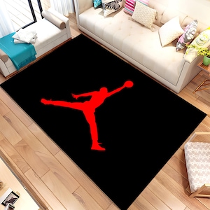 NIKE JORDANラグ　カーペット Jordan tufted rug - Etsy 日本