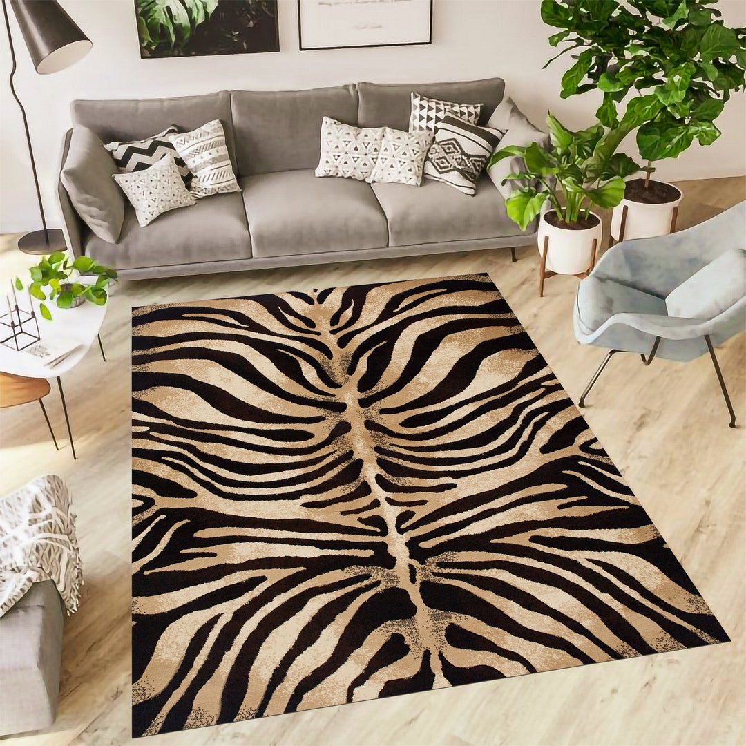 Zebra Pattern Rug,animal Pattern Rug,modern Rug,aesthetic Rug,colorful ...