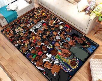 Hiphop Rug, Legends Rug, Rappers Rug, Muziek Rug, Muziek Decor, Muziek Kamer Rug, Rap Stars Collage Rug, Geweldig Rug, Uniek Rug, Gebied Rug, Cadeaus voor hem