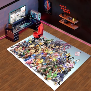 ビデオゲームキャラクターラグ、レトロゲームラグ、ゲーミングラグ、ゲーマーラグ、カラフルなラグ、ゲーム装飾、カスタムラグ、ゲームラグ、エリアラグ、クールなラグ、ゲーミングギフト