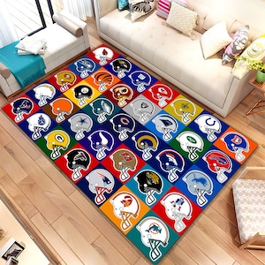 Soccer Rug,American Football Teams,Sport Rug,Boys Room Rug,Custom Rug,Hypebeast Rug,Area Rug,Personalized Rug,Unique Rug,Gift For Him