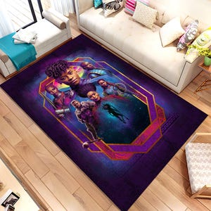 Super Heros, Avengers Rug, Fantastic Rug, Movie Decor, Colorful Rug, Hypebeast Rug, Unique Rug, Area Rug, Kids Room Rug, Gifts For Him