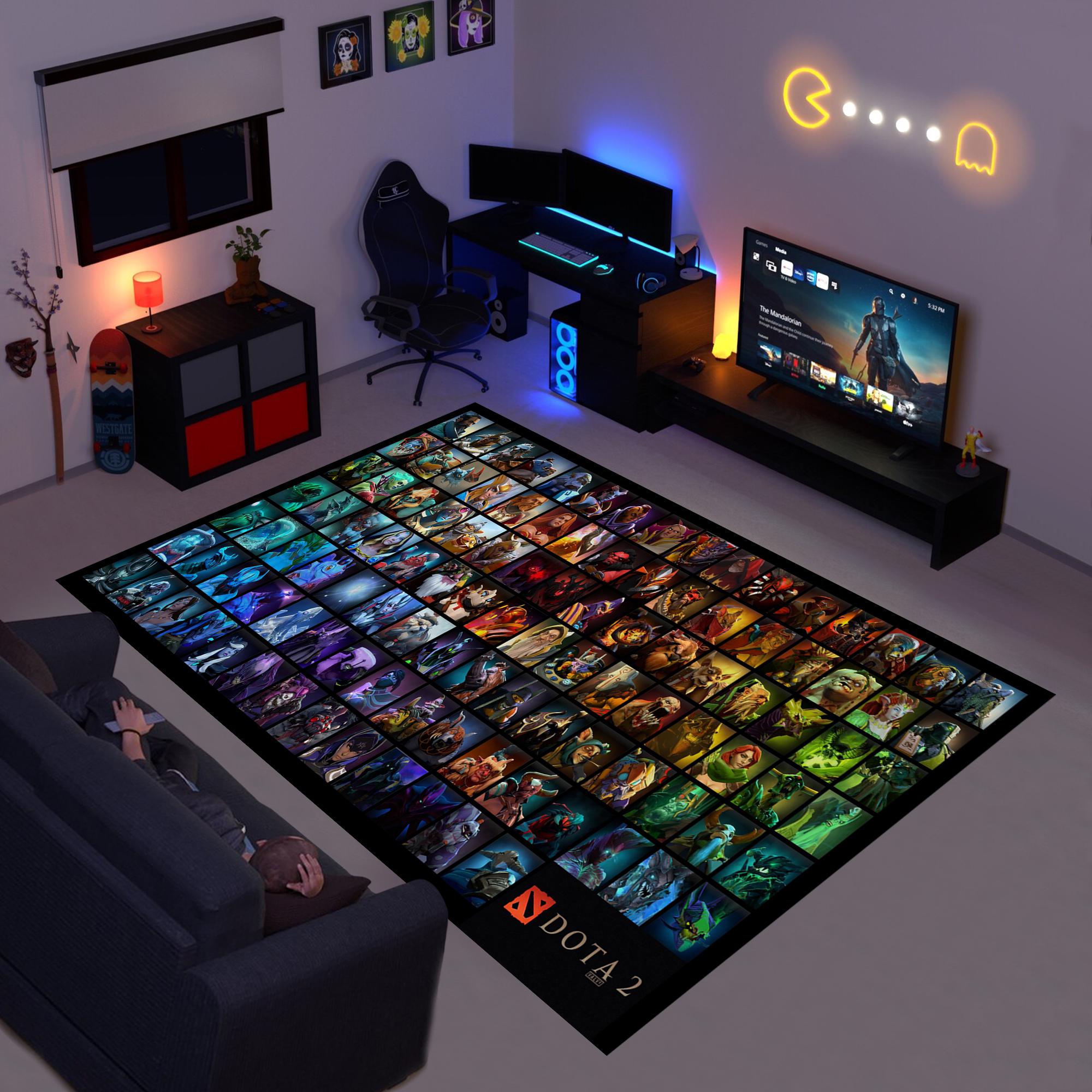 Video Game Characters Rug,Popular Game Rug,Gaming Rug,Gamer Rug,Colorful Rug,Game Decor,Custom Rug,Game Rug,Area Rug,Gamer Gifts
