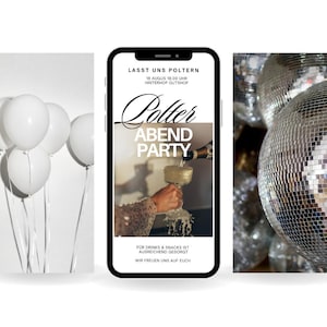 Digital invitation for a hen party | hen party ecard | hen party invitation WhatsApp | personalized modern clean aesthetic wedding bride