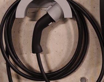 Type 2 charging cable wall mount, wall mount for charging cable, electric car, extra strong, quickly accessible, available in various colors