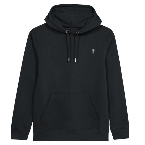 Black Organic Unisex Pullover Hoodie