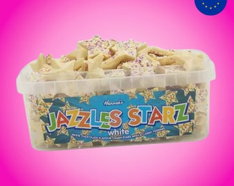 Alma Pick N Mix Tub 600g - White Chocolate Jazzies Stars