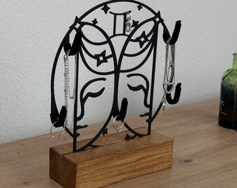 Zodiac sign jewelry holder, jewelry stand, astrology gift, gift for her, earring holder, necklace holder