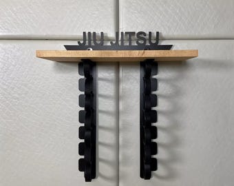 Uchwyt na pas Jiu Jitsu, ekspozytor osiągnięć, organizer nagród, prezent dla miłośników sztuk walki