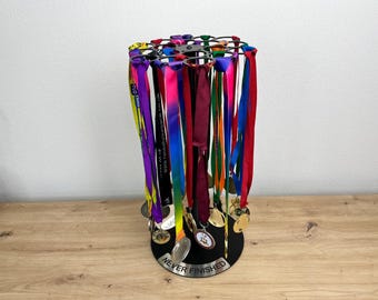 Metal medal holder, sports display stand, award rack, modern home decor