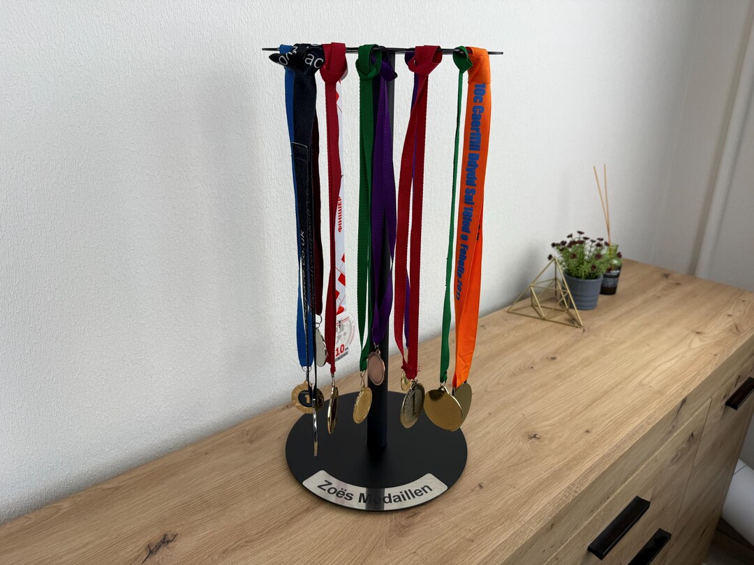 Desktop Running Medal Holder Stand, Metal Medal Display, Metal Award ...