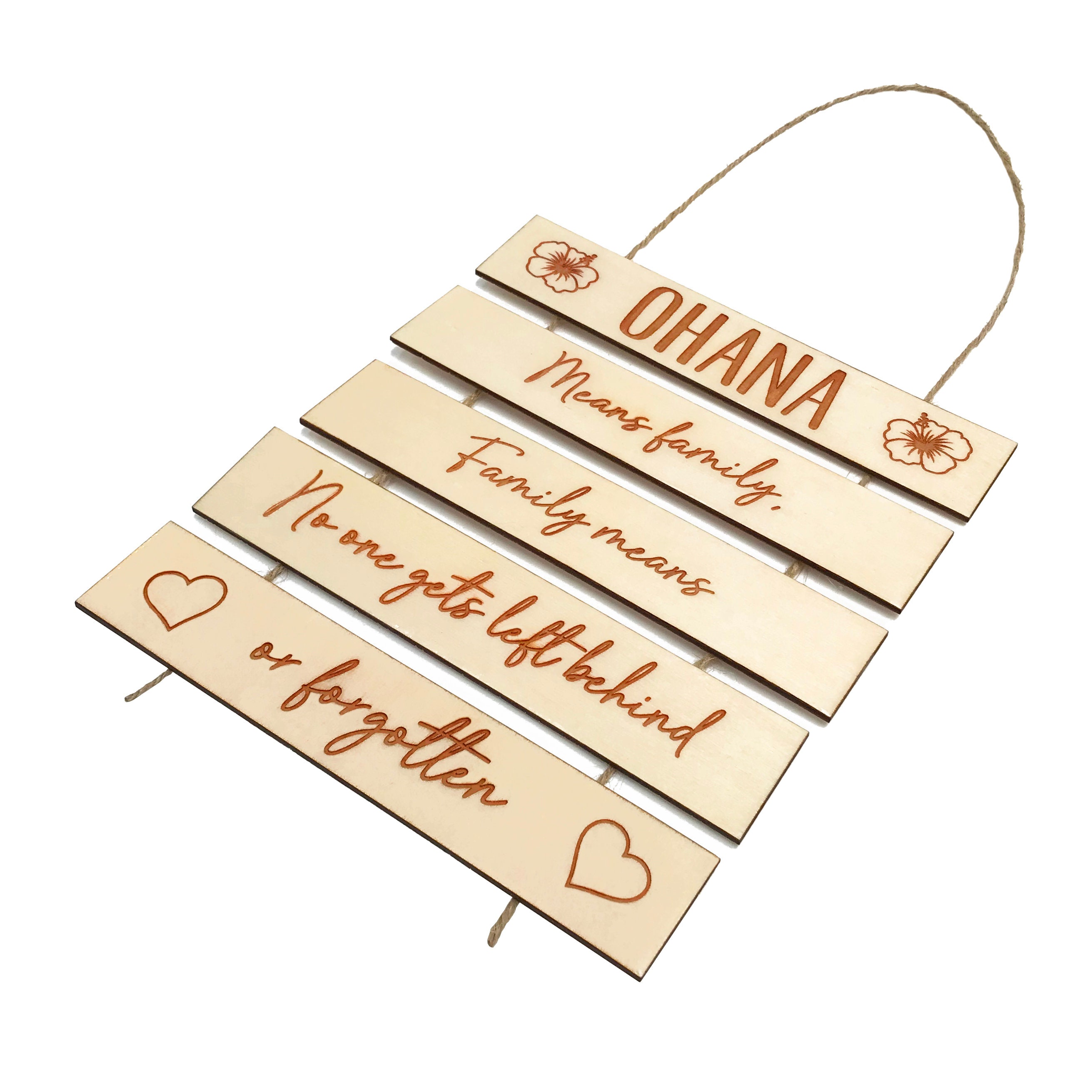 Ohana Hanging Sign - Etsy