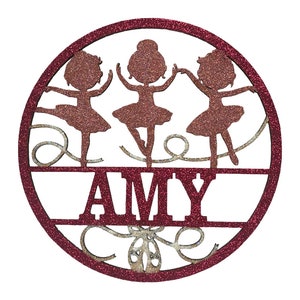 Personalised Kids Ballet Theme Door Or Wall Sign