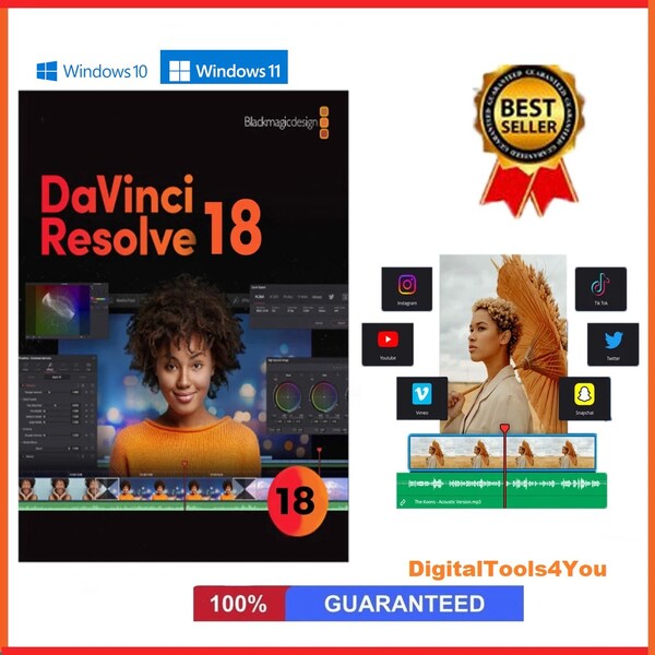 DaVinci Resolve Studio 18 Lifetime Windows