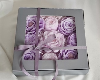 Ready as a gift, Mother's Day gift, Decorative soap, Flower soap, Decorative soap in a box, Soap in a box, Bathroom Decor, Soap flower set