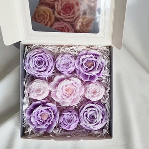 Ready as a gift, Mother's Day gift, Decorative soap, Flower soap, Decorative soap in a box, Soap in a box, Bathroom Decor, Soap flower set image 2