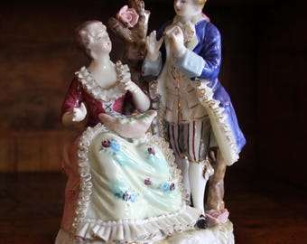 Capodimonte porcelain statuette late 1800s