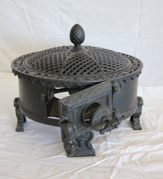 火鉢 No.1 アンティーク鋳鉄火鉢、1900 年代初頭 - Etsy 日本