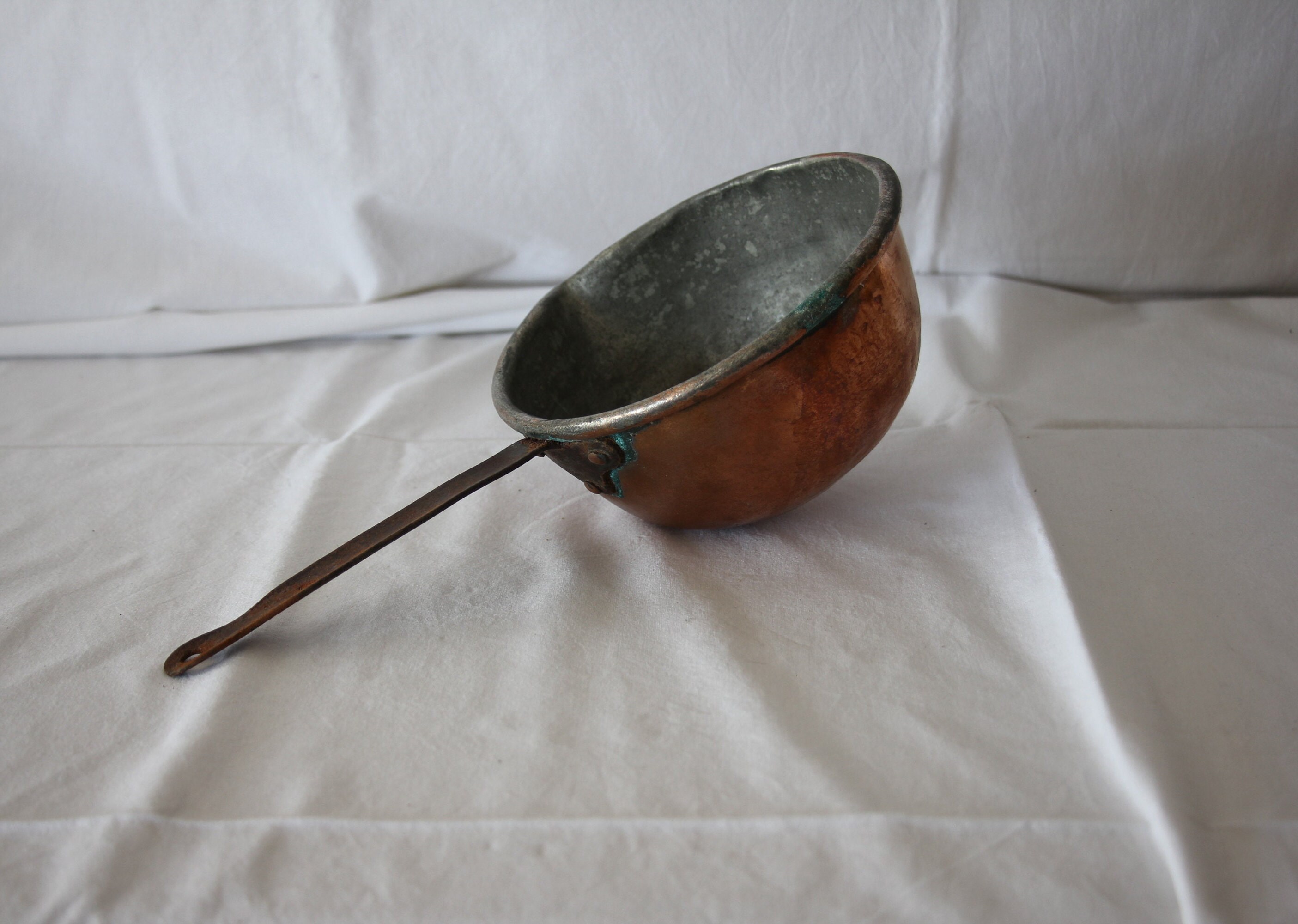 アンティークの銅と鉄の鍋、1900年代初頭 - Etsy 日本