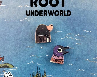 Root Underworld  Meeple Stickers – 70 Laminated Labels Marauder Game Fan-Made Upgrade Hand-Drawn Board Game Accessory