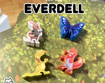 My Lil' Everdell  – Laminated Fan-Made Labels Board Game Upgrade Hand-Drawn Art