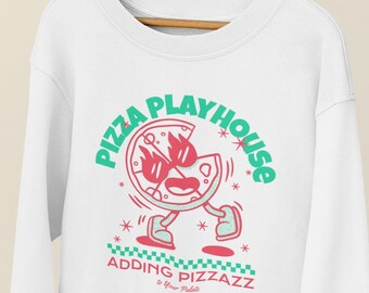 Pizza Retro Sweatshirt, Grappig Sweatshirt, Vintage Pizza Sweatshirt, Pizzaholic, Unisex