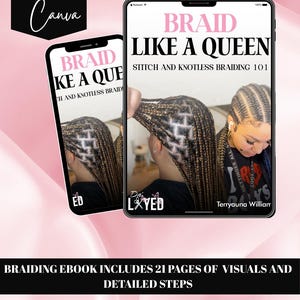Braid Like A Queen: Stitch and Knotless Braiding 101. Master Knotless and Stitch Braids, Step-by-Step Braiding Guide for Beginners and Pros