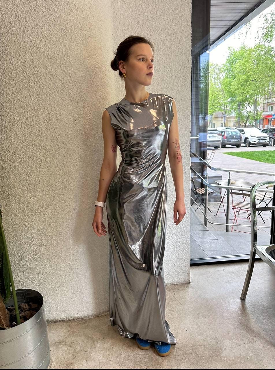 Metallic Beach Dress - Etsy Metallic Beach Dress - Etsy