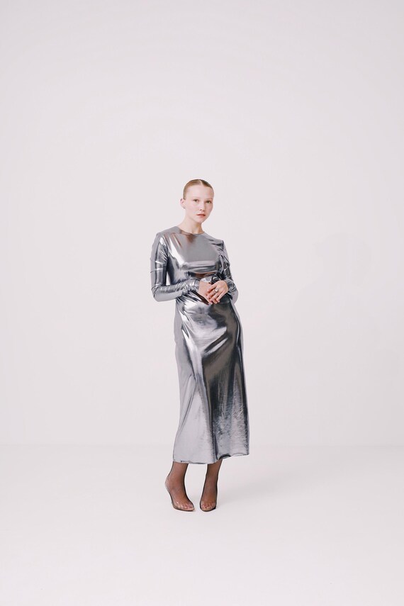 sachin and babi light blue dress The Ultimate Style Chameleon in Your Closet: Black tights  Muselot