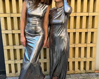 Set of Silver Bridesmaids Dresses