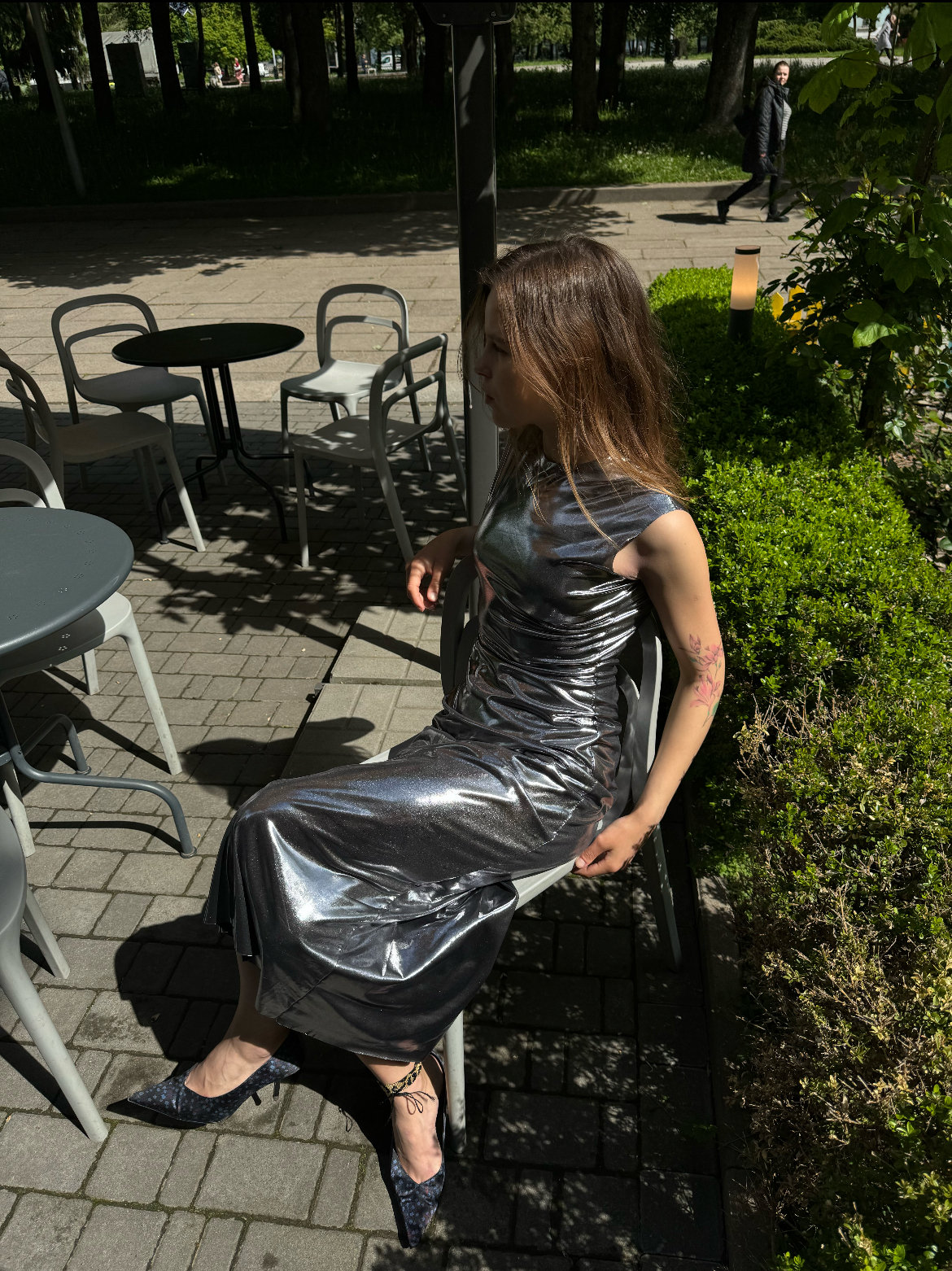 metallic silver bridesmaid dresses Column/Sheath Silver Grey Sequin Long Bridesmaid Dresses , BN1038