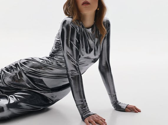 tie dye long sleeve midi dress Killing Moon Long Sleeve Dress