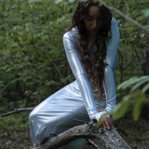 Mermaid dress, fantasy dress, goddess, pearl maxi dress, fairycore dress, evening gown, cocktail dress, festival outfit, gothic dress