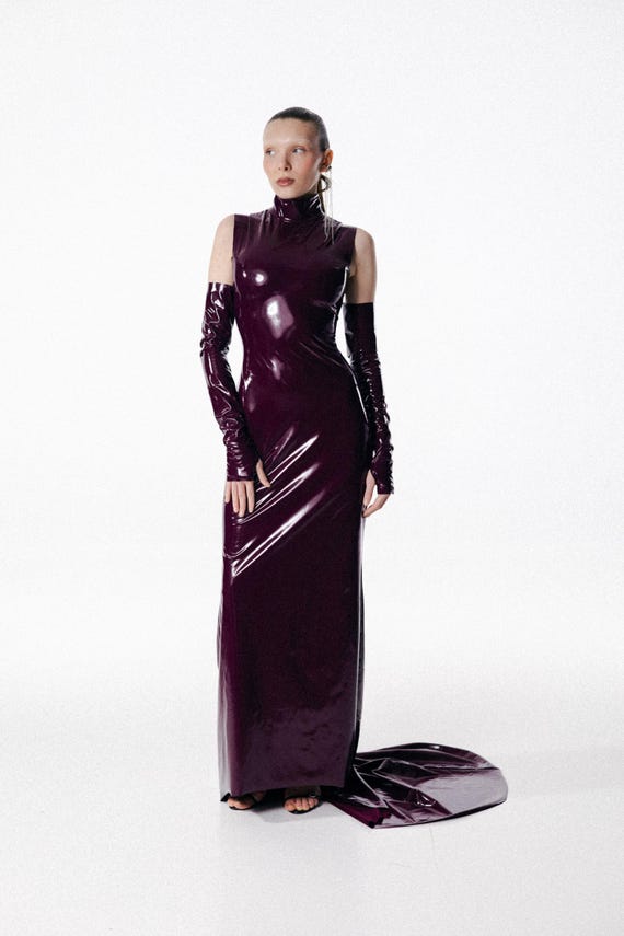 PVC Rave Outfit: Halter Neck Sexy Dress - Etsy