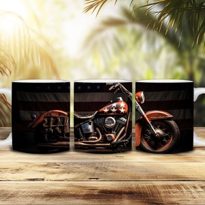 Stars and Stripes Harley Coffee Mug
