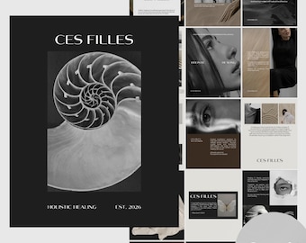 Holistic Business Canva Templates, Wellness Social Media, Coach Brand Kit (Digital Download)