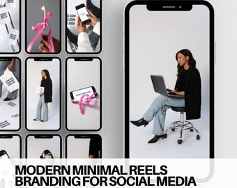 Modern Minimal Instagram Reels, Social Media Branding (Canva, Google Drive)