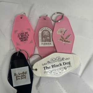 TTPD Motel Style UV DTF Keychains