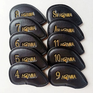 HONMA  Golf Protective Cover Protective Head Cover (Real Shot Golf Club Headcover Original  Protective Case Iron Cover Unisex)