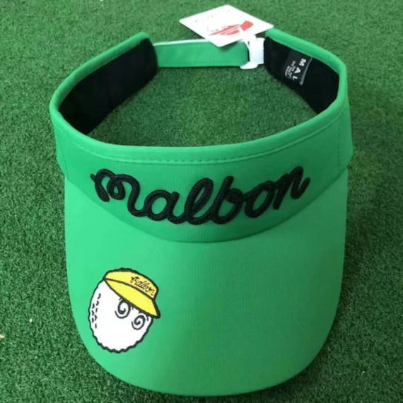 【Malbon Golf】Detachable Fur Knit Visor (2 Colors) Malbon Evergreen Visor - White – Bisque Golf