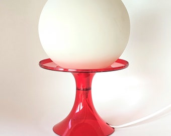 Vintage Ikea Globe Table Lamp Plastic