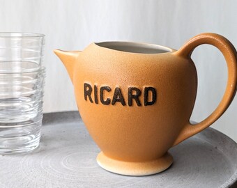 1970's Ricard Ceramic Water Jug Pourer