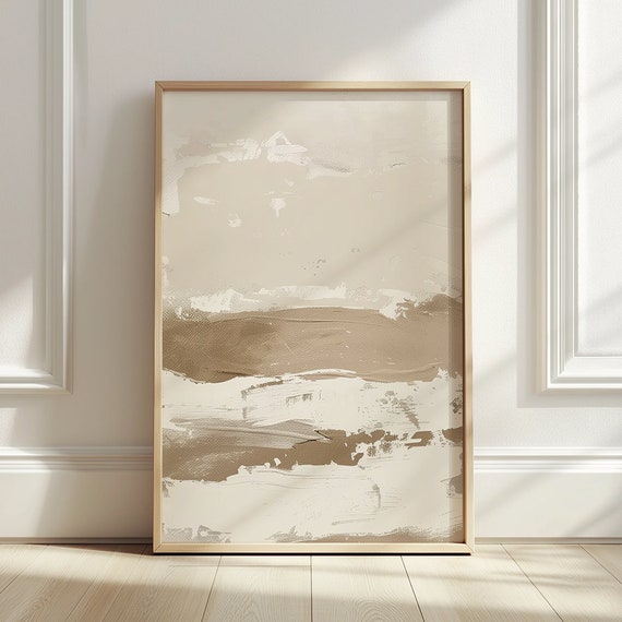 Beige Abstract Art Print Set: Neutral Nordic Gallery Wall