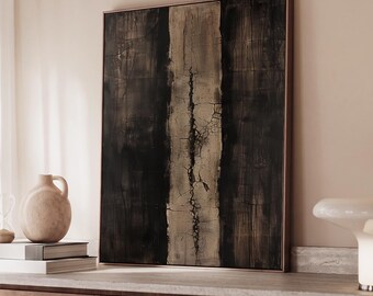 Wabi Sabi Wall Art, Earthy Textured Abstract Print, Japandi Neutral Printable Art, Digital Download