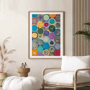 COLORFUL Abstract print, Abstract Multicolor Wall Art, Modern contemporary WALL ART, Over sofa abstract art, Above Bed Decor