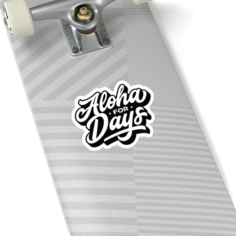 Aloha For Days: Ride the Hawaiian Vibes with Custom Kiss-Cut Stickers! image 3